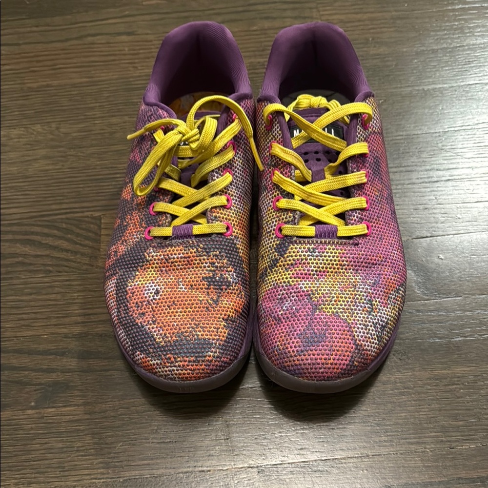 Purple and Yellow Low-Top Nobull Sneakers